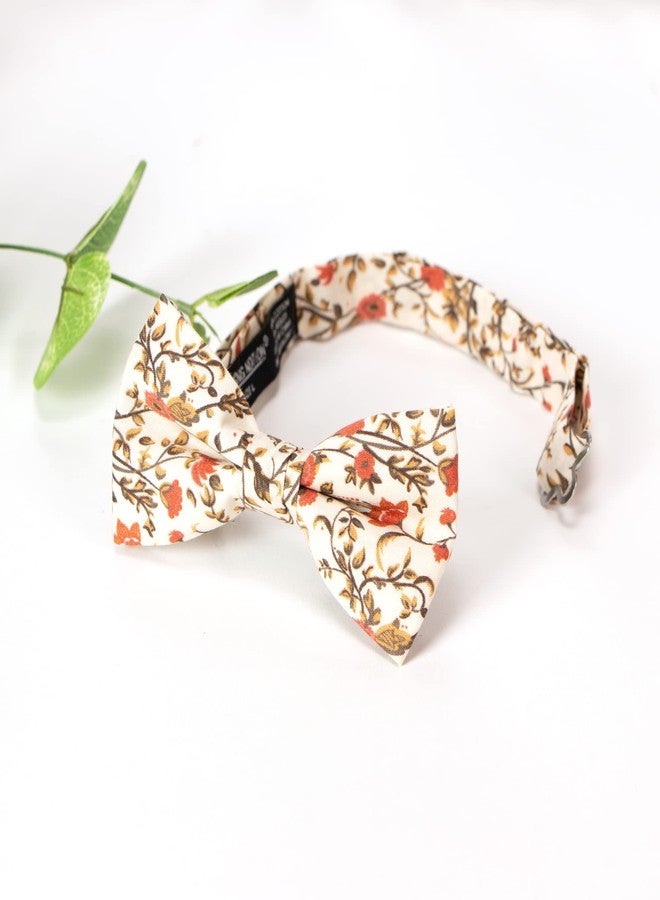 Spring Notion Boys' Cotton Floral Suspenders and Bow Tie Set For Kids Toddlers Infants, 43-Sienna Medium - Image 3