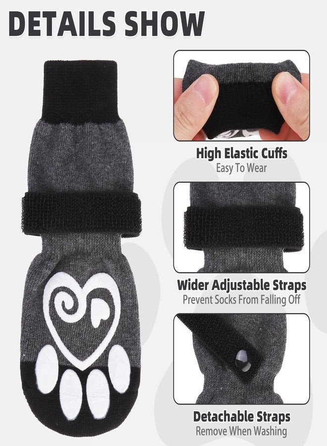 كولتيل جوارب كولتايل للكلاب للأرصفة الساخنة/الباردة لمنع لعق الكفوف، أحذية واقية للكلاب وواقيات للكفوف للأرضيات الخشبية الصلبة مانعة للانزلاق، جوارب للتحكم في الاحتكاك للكلاب الصغيرة والمتوسطة والكبيرة وكبار السن، مقاس XS - Image 3