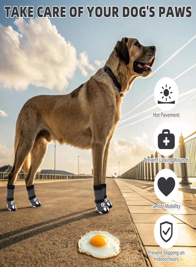 كولتيل جوارب كولتايل للكلاب للأرصفة الساخنة/الباردة لمنع لعق الكفوف، أحذية واقية للكلاب وواقيات للكفوف للأرضيات الخشبية الصلبة مانعة للانزلاق، جوارب للتحكم في الاحتكاك للكلاب الصغيرة والمتوسطة والكبيرة وكبار السن، مقاس XS - Image 2