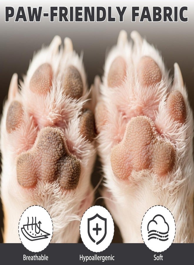 كولتيل جوارب كولتايل للكلاب للأرصفة الساخنة/الباردة لمنع لعق الكفوف، أحذية واقية للكلاب وواقيات للكفوف للأرضيات الخشبية الصلبة مانعة للانزلاق، جوارب للتحكم في الاحتكاك للكلاب الصغيرة والمتوسطة والكبيرة وكبار السن، مقاس XS - Image 5