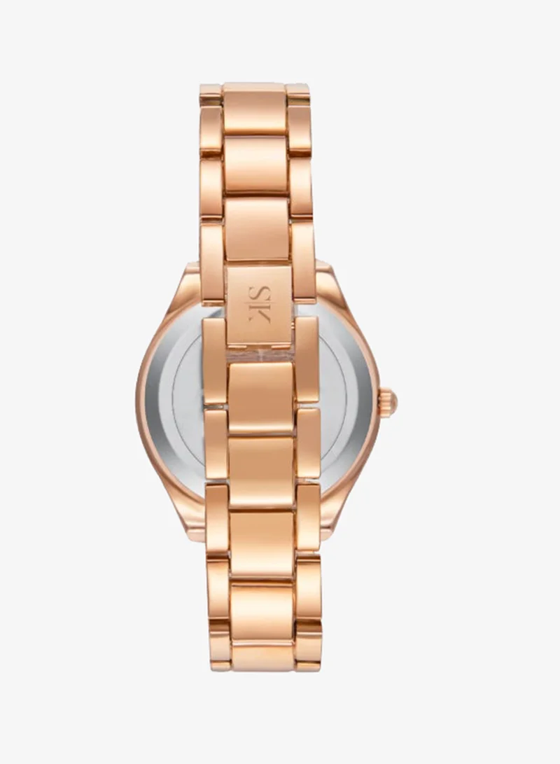 Kenneth Scott Grey Women's Alloy Analog Watch K23503-RBXX - 30 mm for Women | Best Price UAE