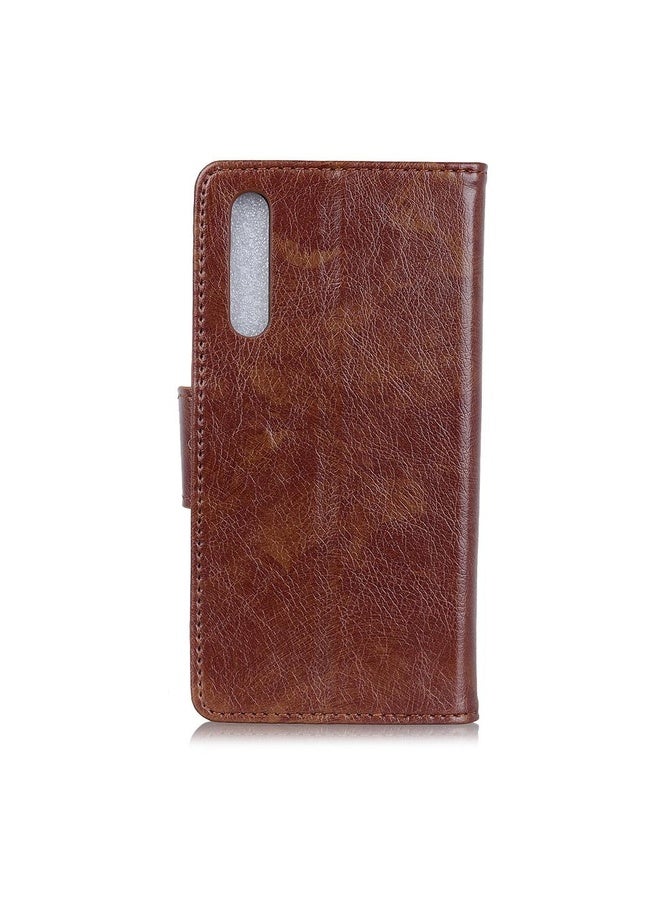 HuHa For Sony Xperia Ace II Nappa Texture Horizontal Flip Leather Case with Holder & Card Slots & Wallet(Brown)  - Image 3