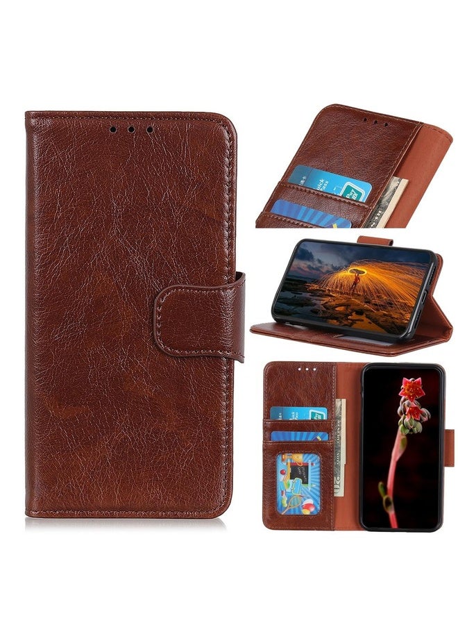 HuHa For Sony Xperia Ace II Nappa Texture Horizontal Flip Leather Case with Holder & Card Slots & Wallet(Brown)  - Image 1