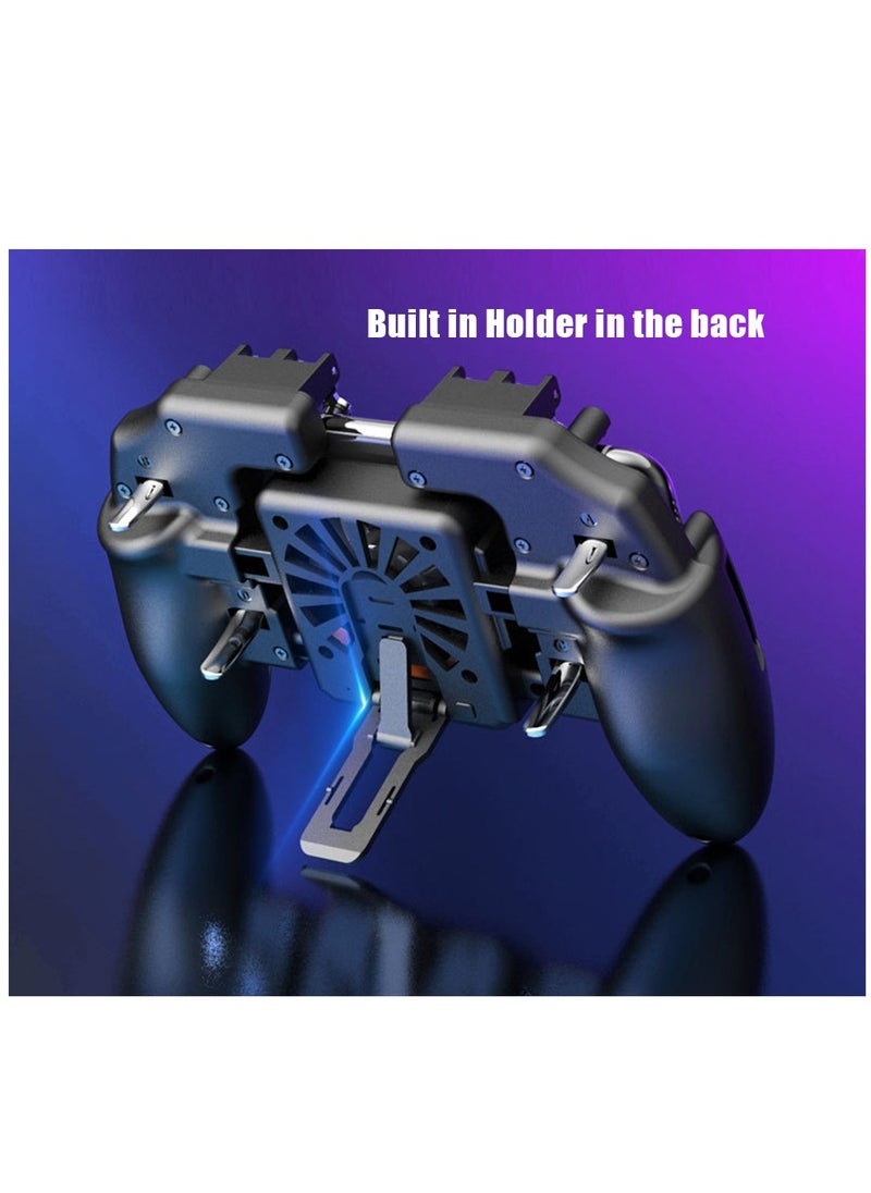 Beauenty M11 Mobile Phone Game Trigger, Built in Device Stand and Cooler Fan Mobile Gaming Joystick, Non-slip Design, Precise Movement, New Gaming Experience  - Image 2