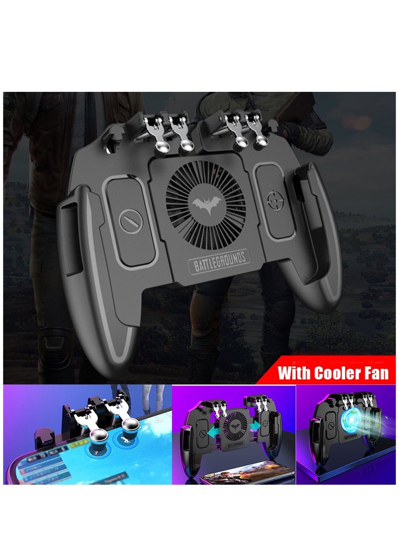 Beauenty M11 Mobile Phone Game Trigger, Built in Device Stand and Cooler Fan Mobile Gaming Joystick, Non-slip Design, Precise Movement, New Gaming Experience  - Image 1