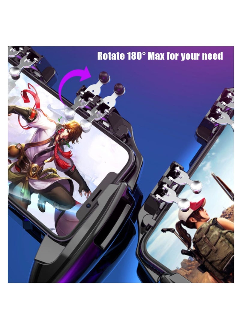 Beauenty M11 Mobile Phone Game Trigger, Built in Device Stand and Cooler Fan Mobile Gaming Joystick, Non-slip Design, Precise Movement, New Gaming Experience  - Image 4
