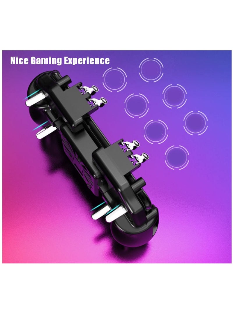 M11 Mobile Phone Game Trigger, Built in Device Stand and Cooler Fan Mobile Gaming Joystick, Non-slip Design, Precise Movement, New Gaming Experience
