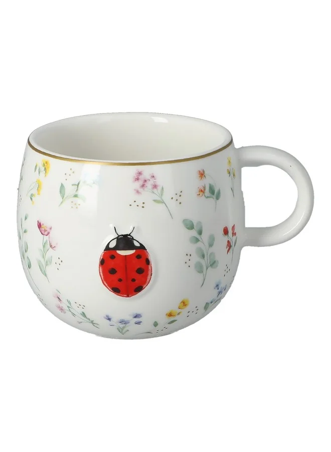 Easy Life Fancy Garden 3D Ladybug Printed Mug Multicolor 400 ml R1349SA#FG02