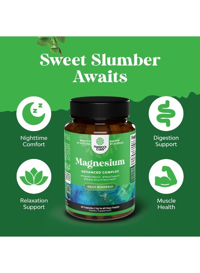 نايتشرز كرافت مركب المغنيسيوم المتقدم، 60 كبسولة - Image 4