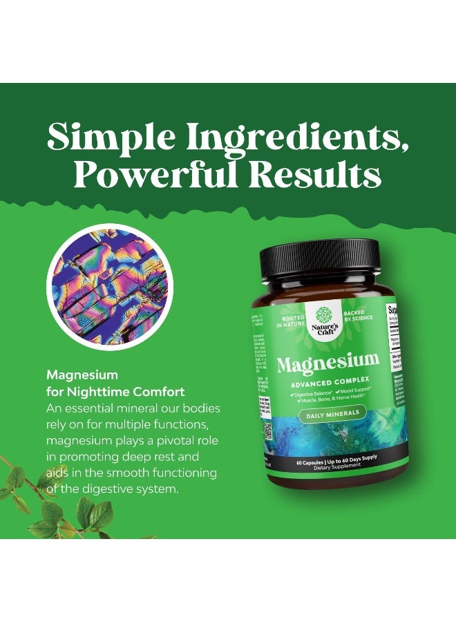 نايتشرز كرافت مركب المغنيسيوم المتقدم، 60 كبسولة - Image 5