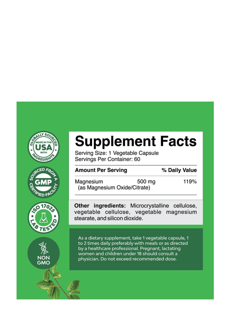 Nature's Craft - Magnesium advanced Complex 60 Capsules - Image 1