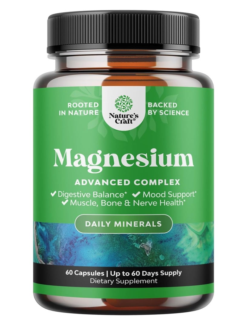 Nature's Craft - Magnesium advanced Complex 60 Capsules - Image 1