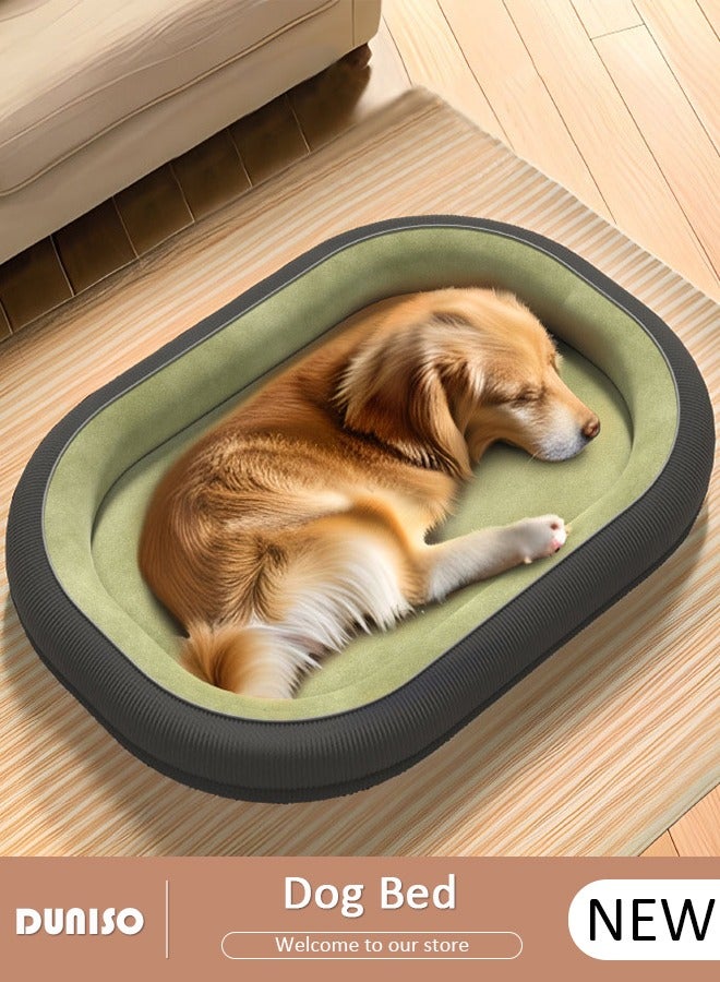 DUNISO Dog Bed, Non-Slip Pet Sofa Lounger Puppy Couch Removable Machine Washable Cover Cushion Big Cat Kennel Cot, Medium Large Adult Dogs Kitten Sleeping Mattress - Image 1