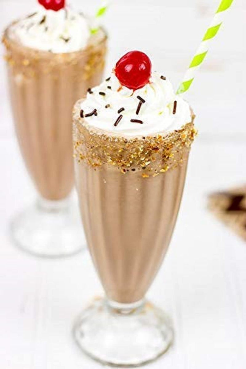 TIENER Falooda Glasses | Glass for Water, Juice, Ice Cream, Wine, Milkshake, falooda, Smoothie and Cocktails | Pack of 6 | 360 ML | Transpharant - Image 5