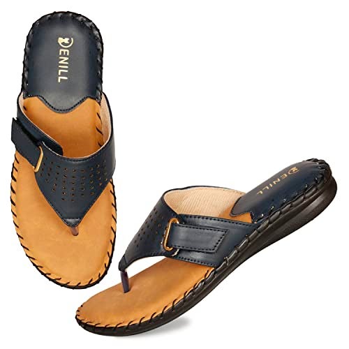 Denill Women Comfortable Soft Paded Doctor Flats (Blue) UK-5 Slipper - Image 4