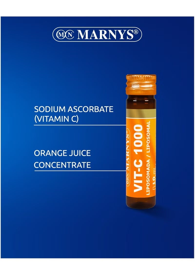 Marnys Vit - C 1000 Liposomal vitamin C 40 vials x 10 ml Pack of 2 - Image 3