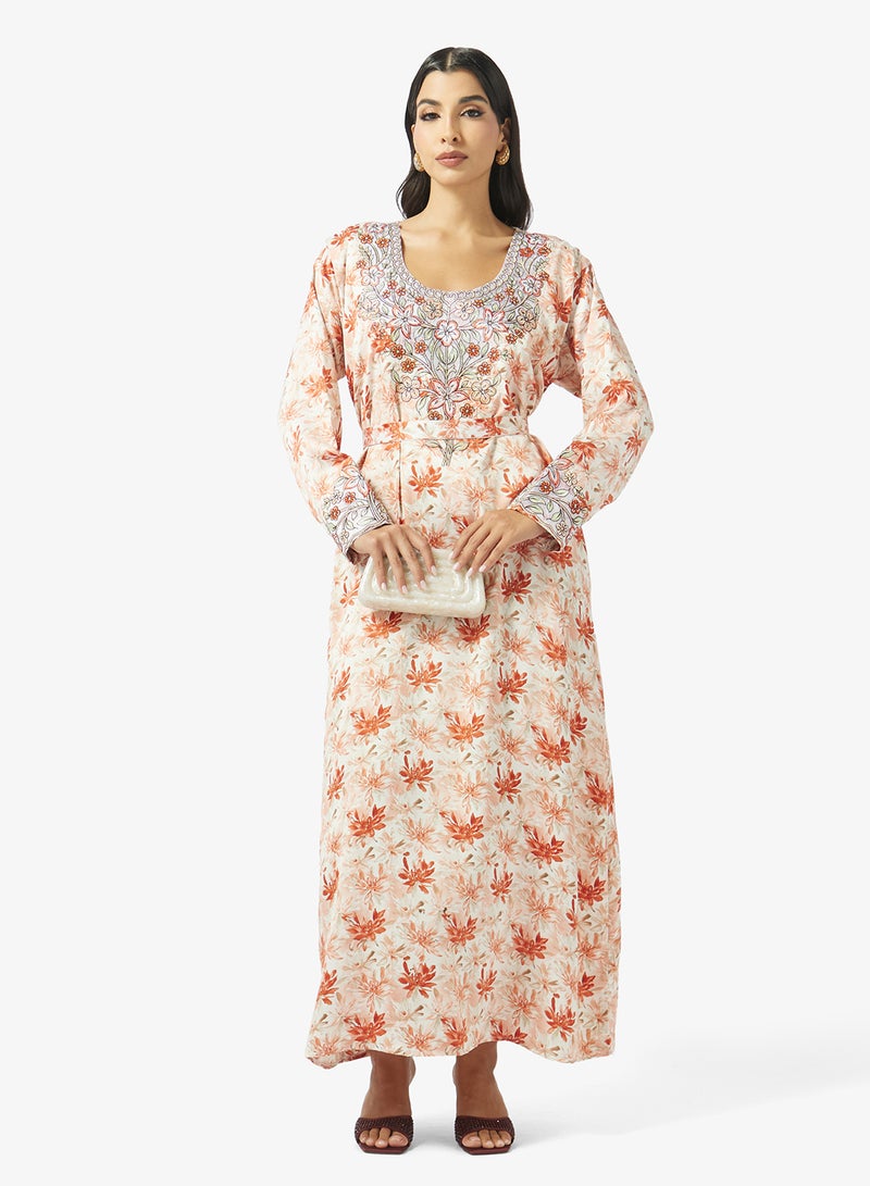 hayas closet Embroidery & Stonework  Jalabiya - Image 4