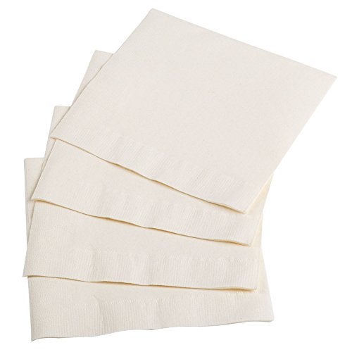 Perfectware 2 Ply White-250 White Beverage Napkin Package of 250 - 2-Ply , 9*9 (Pack of 250) - Image 2