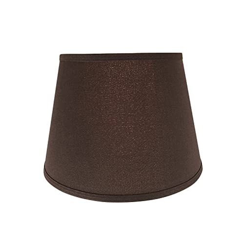 Aspen Creative 58952, Empire Uno Lamp Shade, Dark Reddish Brown, 9" Top x 13" Bottom x 9" Slant Height, Slip UNO 33mm - Image 4