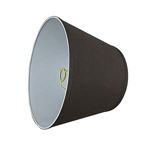 Aspen Creative 58952, Empire Uno Lamp Shade, Dark Reddish Brown, 9" Top x 13" Bottom x 9" Slant Height, Slip UNO 33mm - Image 5