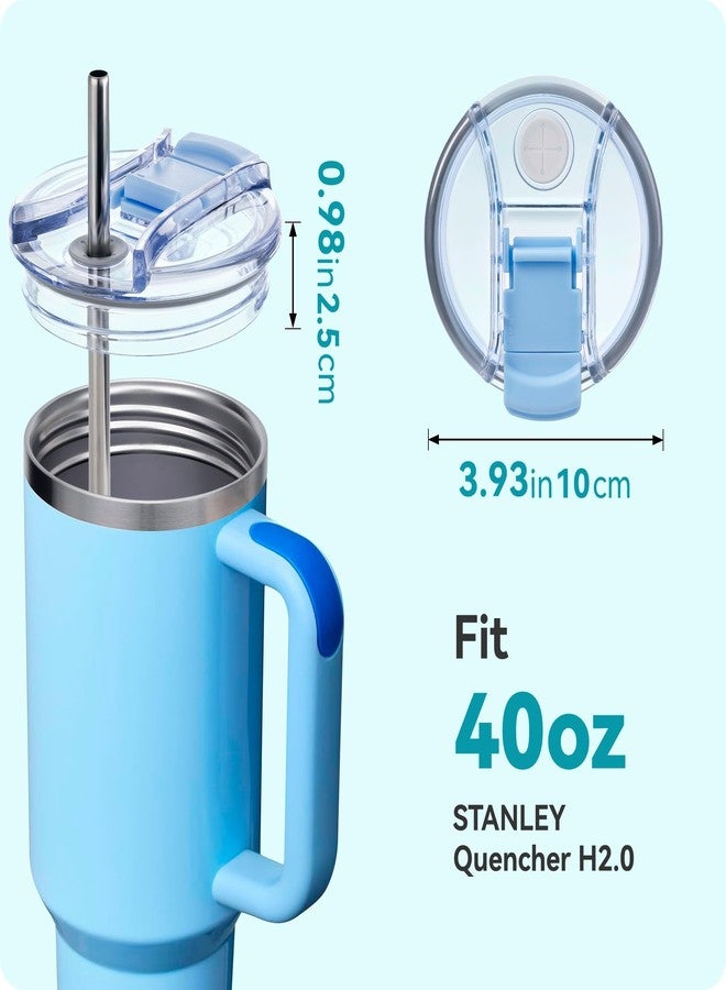 Soledea 40 OZ Tumbler Lid Replacement Fit for Stanley Cup, Spill Proof Tumbler Covers with Lock for Stanley Cup Accessories - Image 3