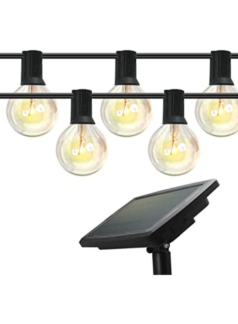 QUESERA LED Outdoor String Lights with Remotes 48FT Waterproof Patio Hanging Lights with Shatterproof E26 S14 LED Bulbs for Bistro Cafe Pergola Party  Warm White Nature White Daylight White - Image 1