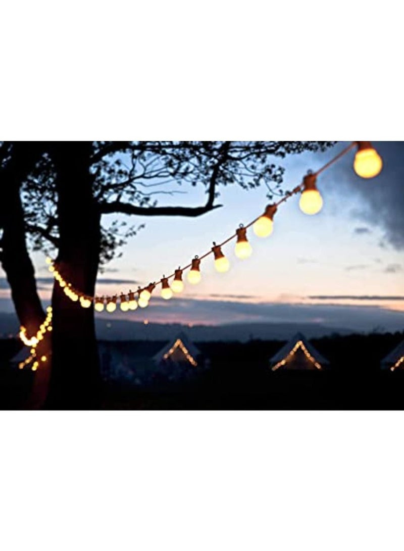 QUESERA LED Outdoor String Lights with Remotes 48FT Waterproof Patio Hanging Lights with Shatterproof E26 S14 LED Bulbs for Bistro Cafe Pergola Party  Warm White Nature White Daylight White - Image 3