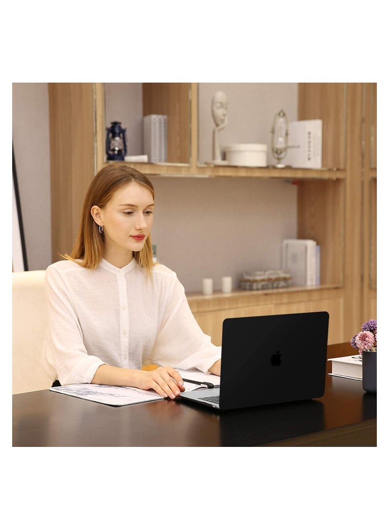 AMM Protective Hard Shell Case for MacBook Air 13 inch A1932 2019/2018 With Retina Display Touch ID & US Layout English Keyboard Cover Black - Image 3