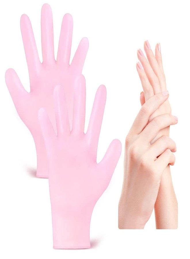 Zerolex Moisturizing Gloves for Dry Hands Overnight-Hand Spa Gloves for Rough Hands Healing and Beauty-Hand Repair Gloves for Women (Pink) - Image 1
