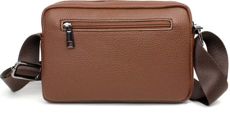ديرسي كلوب Men's Brown Medium Shoulder Messenger Bag