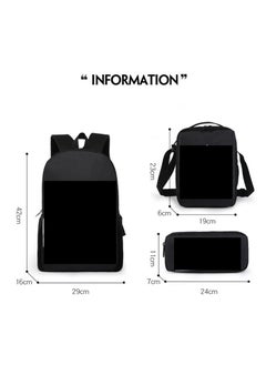 Generic Anime cartoon Dragon Ball large capacity backpack for primary and secondary school students, backpack, shoulder bag, pencil case, 3-piece set for both men and women  - Image 2