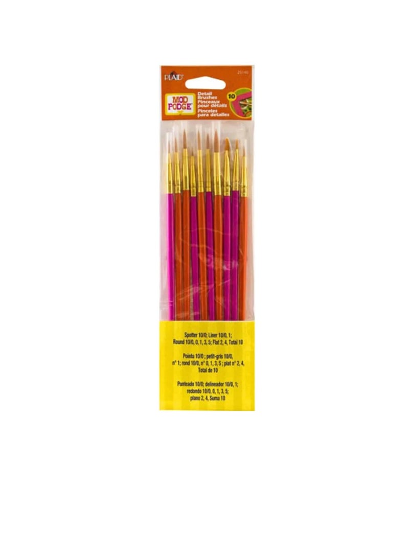 PLAID - Mod Podge Brush Set 10 Pkg - Image 1