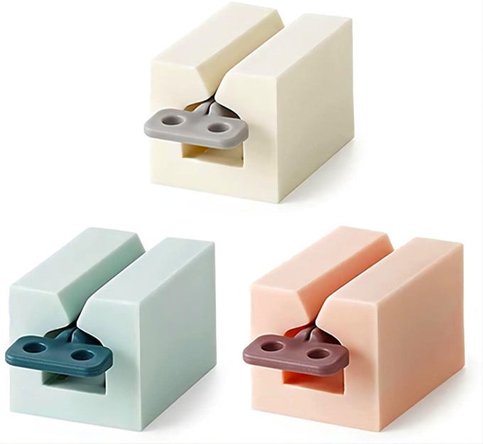 3 PCS TOOTHPASTE SQUEEZER ROLLING TUBE TOOTHPASTE SQUEEZER WITH FROSTED HANDLES TOOTHPASTE HOLDER STAND BATHROOM ORGANIZERSAVES TOOTHPASTE AND CREAMS PINK WHITE LIGHT BLUE