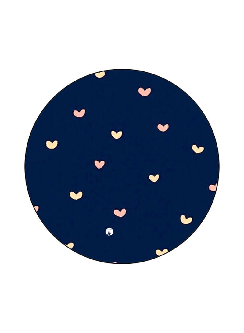 Hearts Mouse Pad Blue