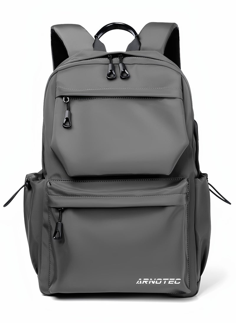 ARNOTEC Laptop Backpack for Men & Women, 15.6 Inch Water-Resistant Travel Backpack with USB Charging Port, Durable Business School Bag with Large Capacity for College, Work, Commute  - Image 2