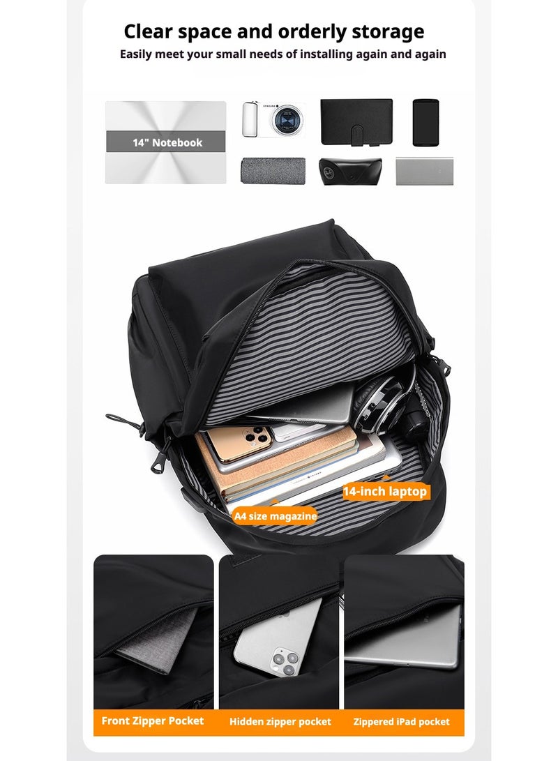 ARNOTEC Laptop Backpack for Men & Women, 15.6 Inch Water-Resistant Travel Backpack with USB Charging Port, Durable Business School Bag with Large Capacity for College, Work, Commute  - Image 4