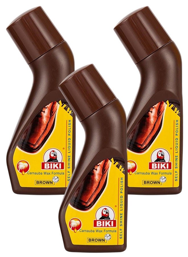 بيكي ملمع أحذية سائل بني 3 × 75 مل