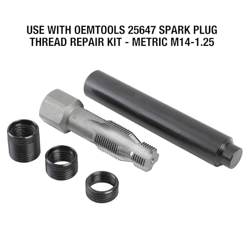 OEMTOOLS 25648 Fix-A-Thread Spark Plug Saver Inserts, Metric, M14 - 1.25, Socket Rethreading Kit Components For Car, Truck, RV, And Aviation Repair, 14mm Thread - Image 5