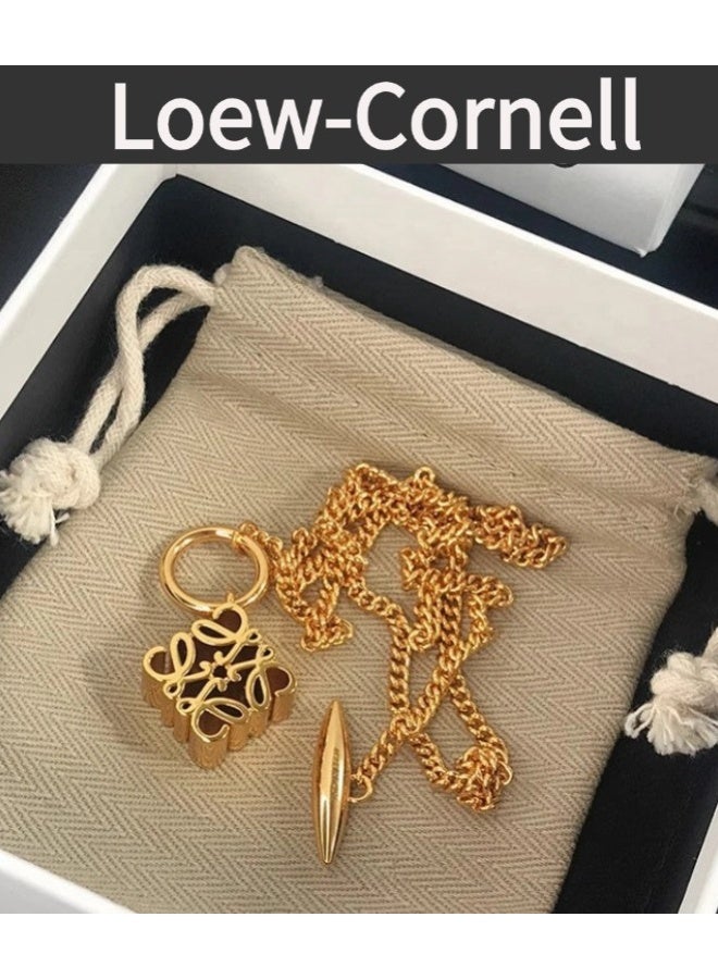 Loew-Cornell Spanish Luxury Style Anagram Necklace Gold Women's Necklace - Image 1