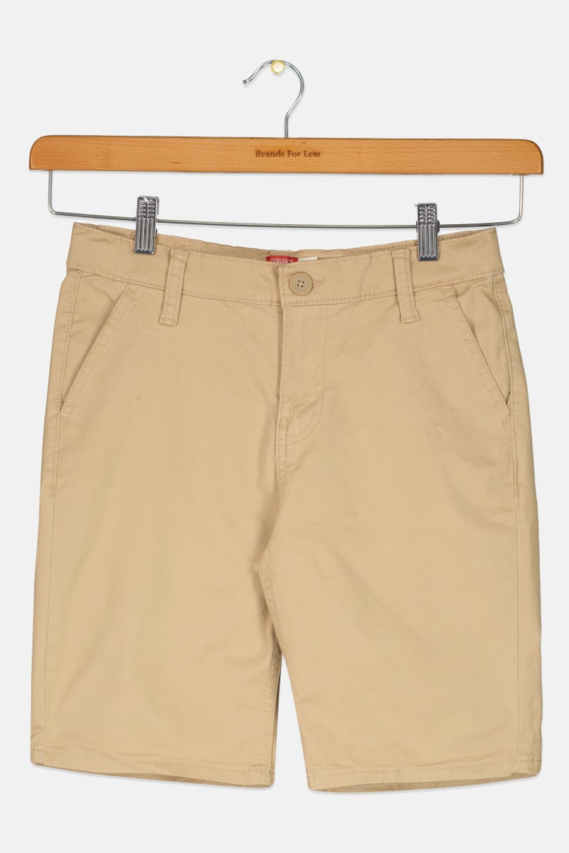Levi's Kids Boy Solid Chino Shorts, Beige - Image 2