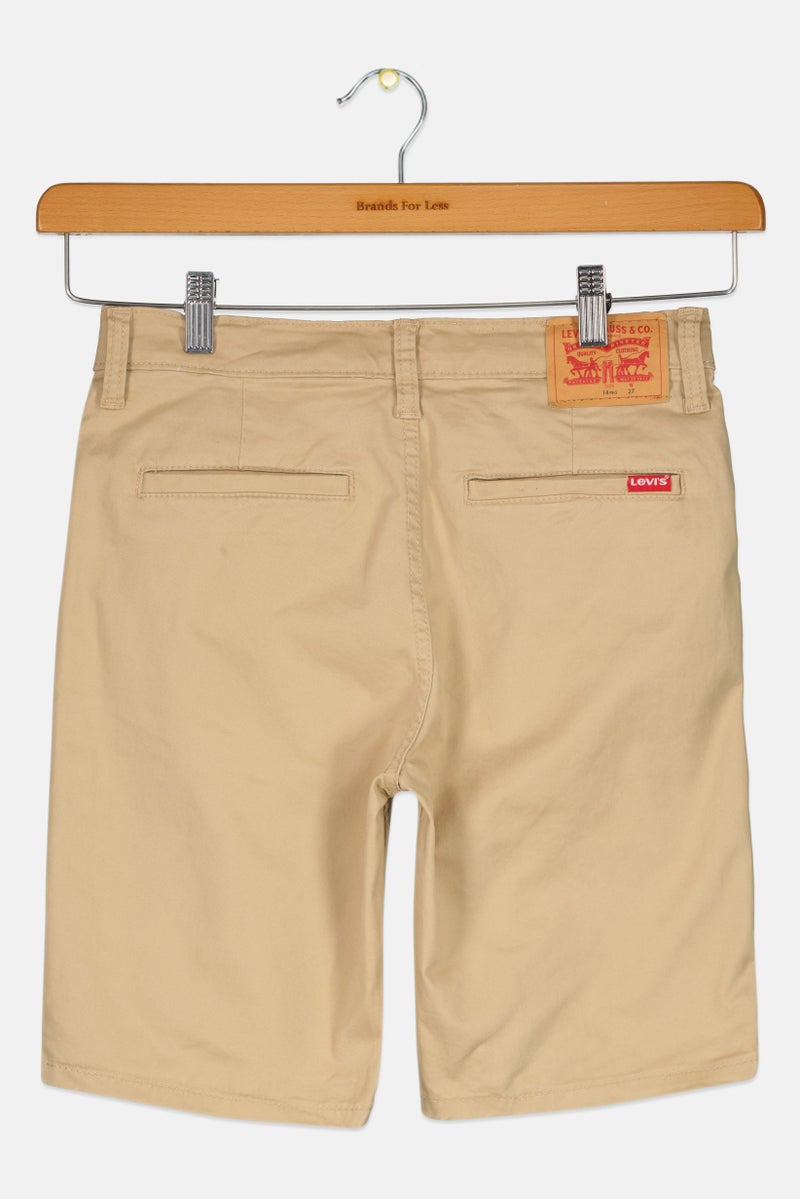 Levi's Kids Boy Solid Chino Shorts, Beige - Image 3