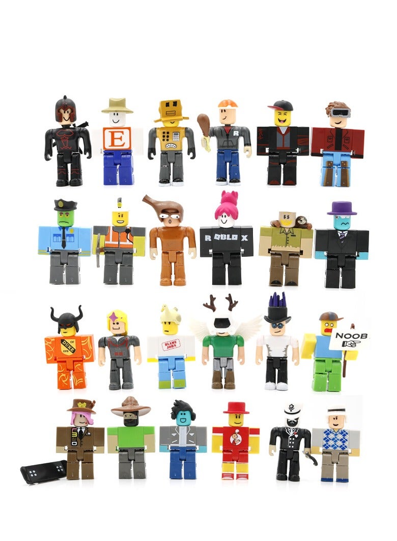 Roblox Virtual World Collectible Figures Set 1 - 24 Easy-Package Brick Figures - 8.5CM Tall - Image 1