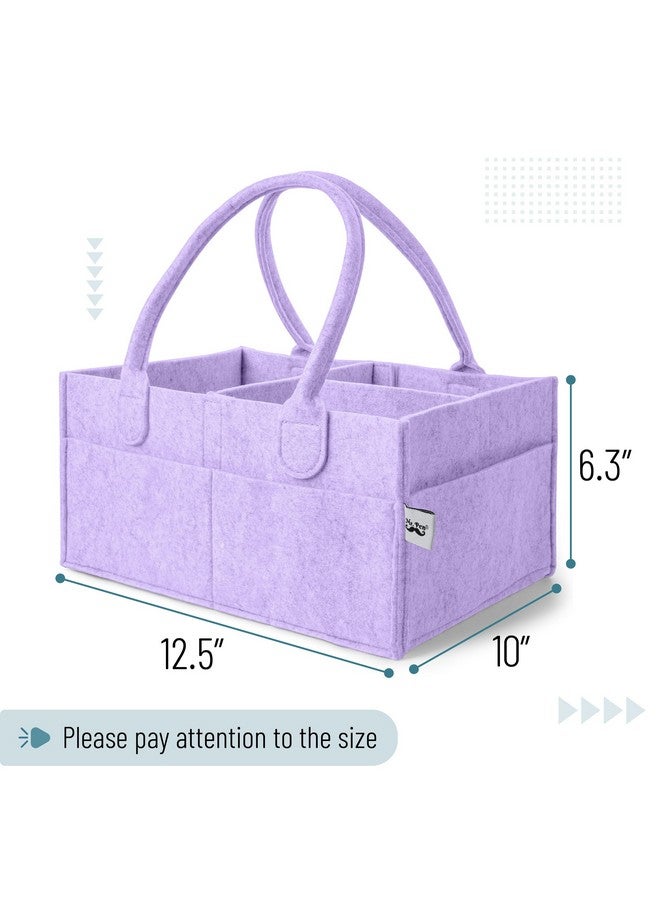 Mr. Pen Mr. Pen- Baby Diaper Caddy Organizer, Orchid Mist, Baby Caddy Organizer with Handle, Compact Size, Collapsible & Portable  - Image 1