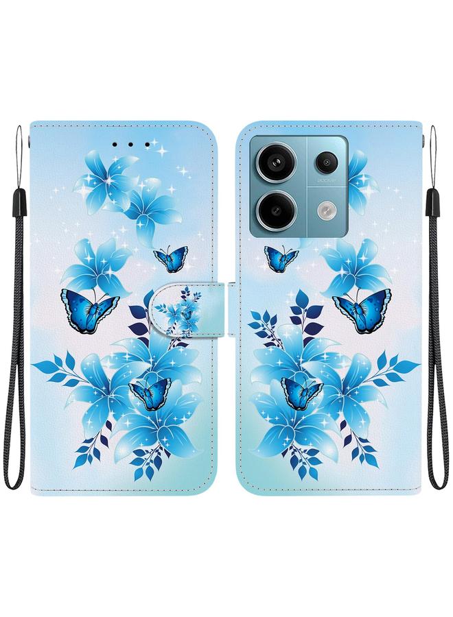 اس-توب جراب هاتف Redmi Note 13 Pro 5G من الجلد برسومات ملونة وملمس كريستالي - Image 1