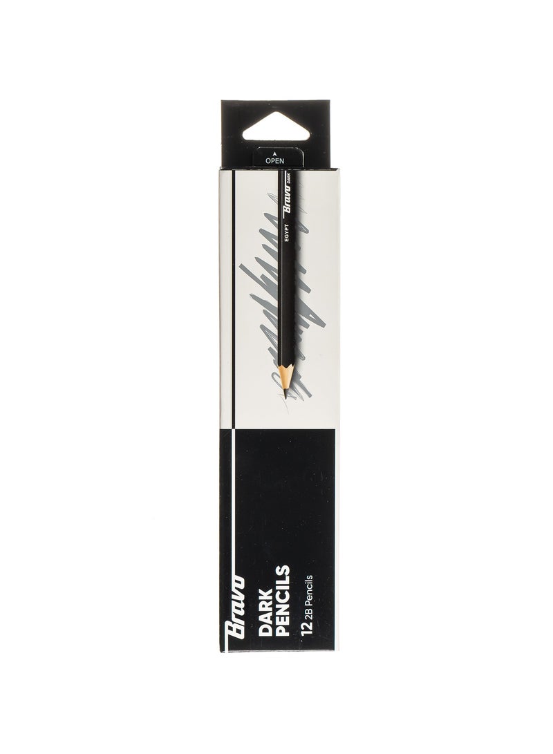 Bravo dark pencils - Pack of 12 - Image 1