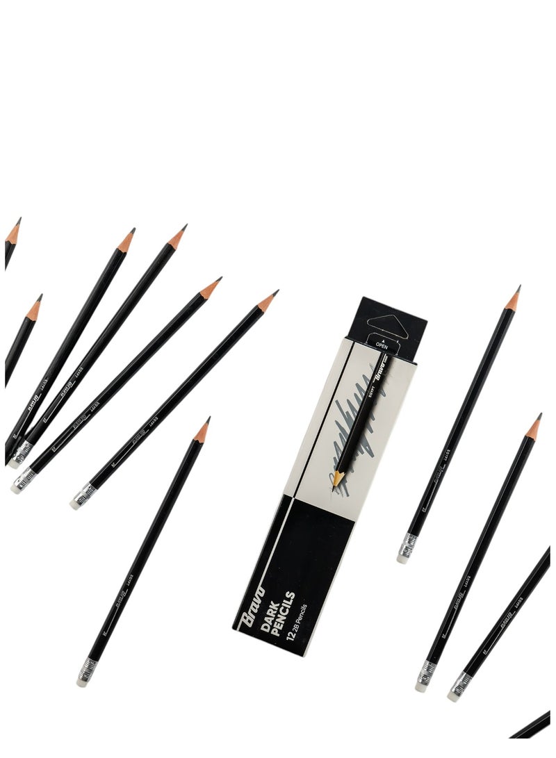 Bravo dark pencils - Pack of 12 - Image 2