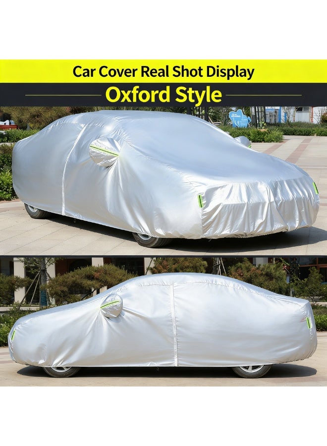 Magic Park Car Cover - UV, Sun, Water and Dust Protection for Hatchback, Universal Full Car Covers with Storage Bag, All Weather Indoor/Outdoor Use to Prevents Scratches and Pollutants(YXL-525x195x185cm) - Image 3