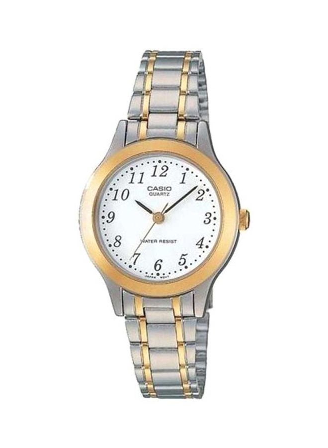 CASIO Women Stainless Steel Analog Watch LTP-1128G-7B - 33 mm - Silver/Gold - Image 1