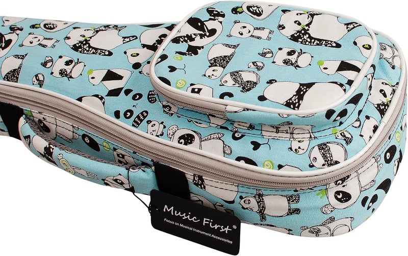 MUSIC FIRST Cotton Panda Ukulele Case for 21" Soprano Ukulele - Image 4