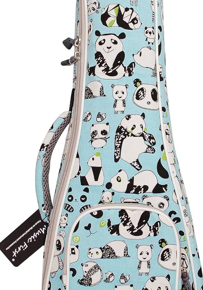 MUSIC FIRST Cotton Panda Ukulele Case for 21" Soprano Ukulele - Image 1